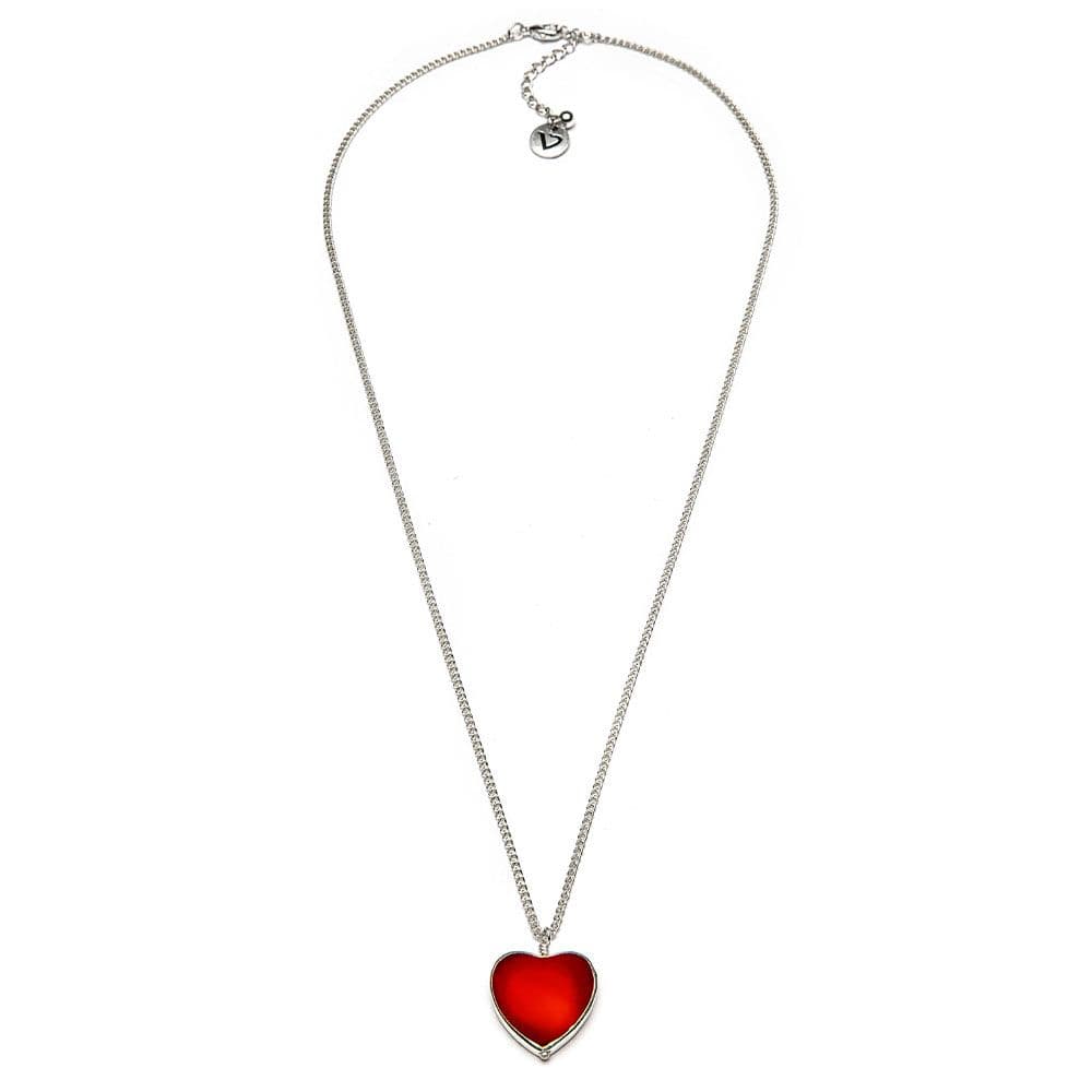 Pendente cuore grande rosso - 1