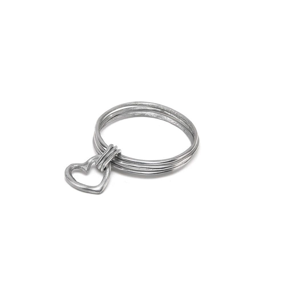 Tre bracciali ciondolo cuore - 1