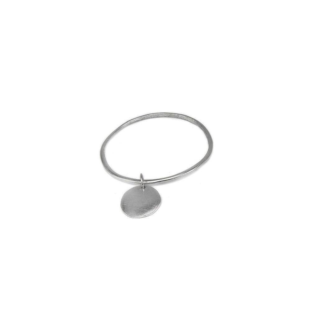 Bracciale ciondolo tondo fino - 1