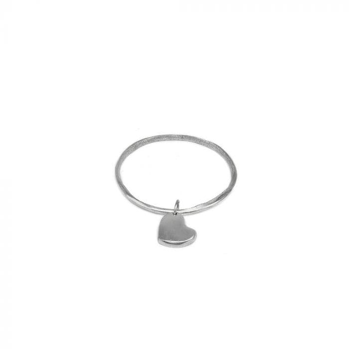 Bracciale ciondolo cuore fino - 1