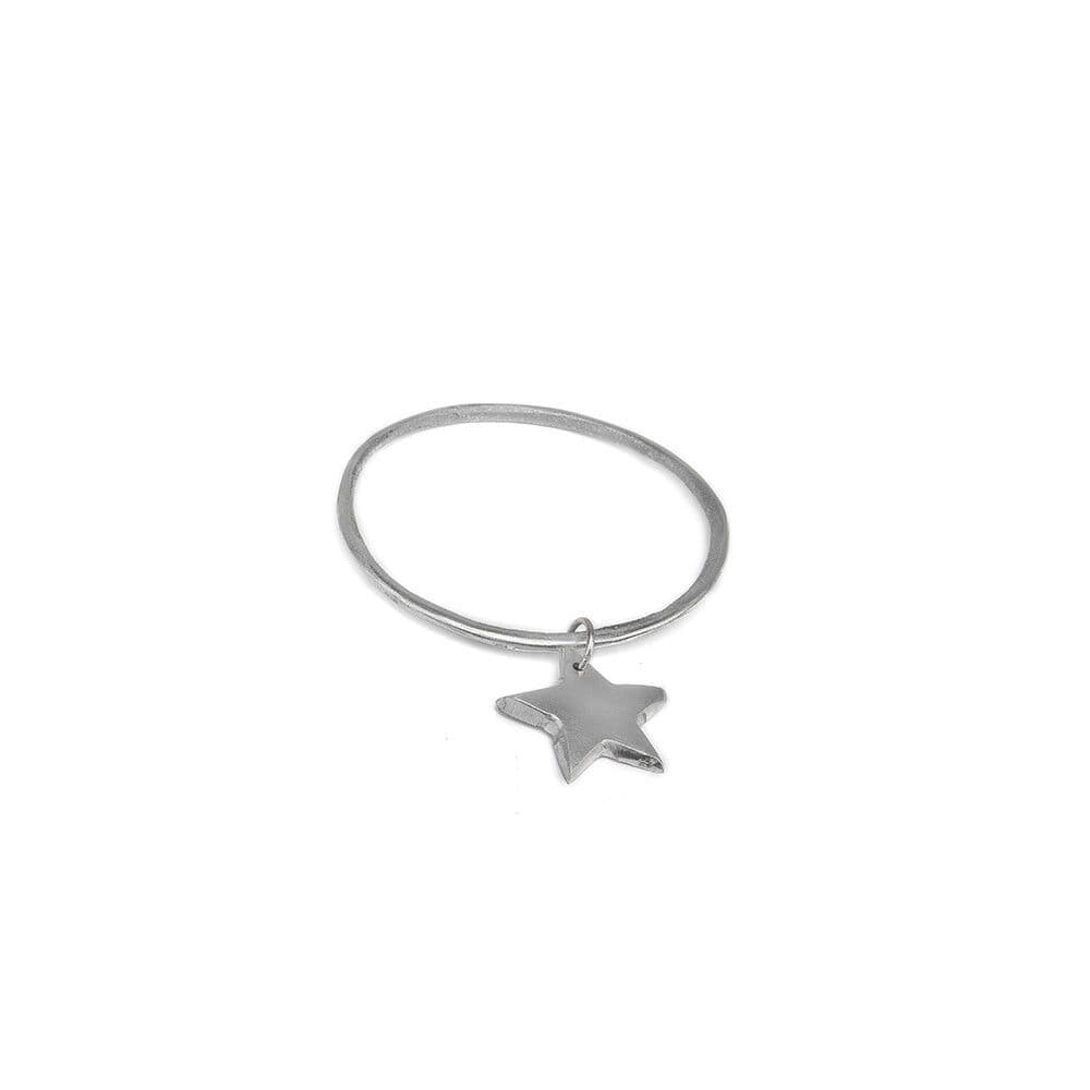 Bracciale ciondolo stella fina - 1