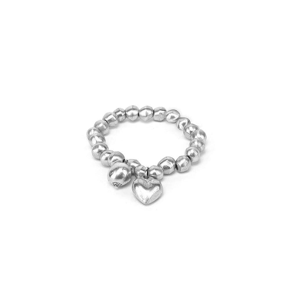 Bracciale elastico ciondolo cuore - 1
