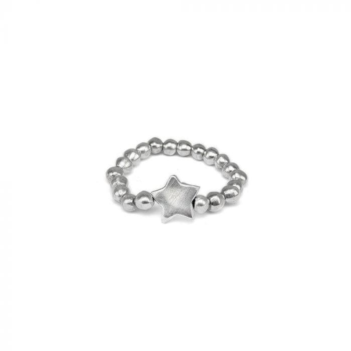 Bracciale elastico sfere e stella - 1
