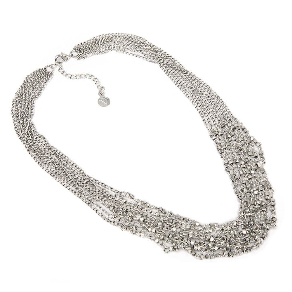 Collana Multicatene diamanti - 1