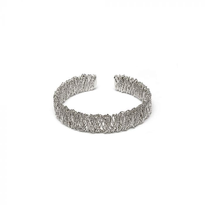Bracciale fascia filo intrecciato - 1